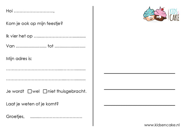 Griezel/Halloween Uitnodiging - 8 stuks