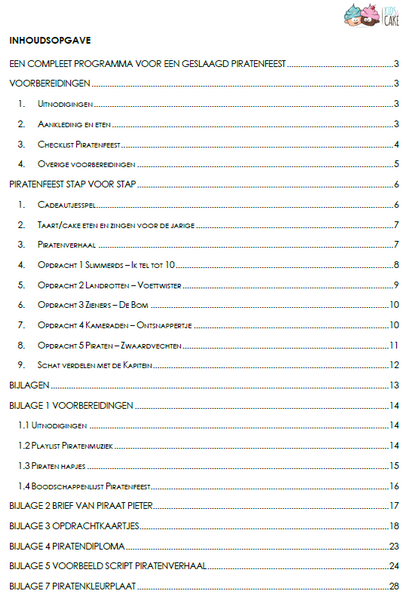 Piraten Pakket Deluxe - incl. Draaiboek - 25-delig