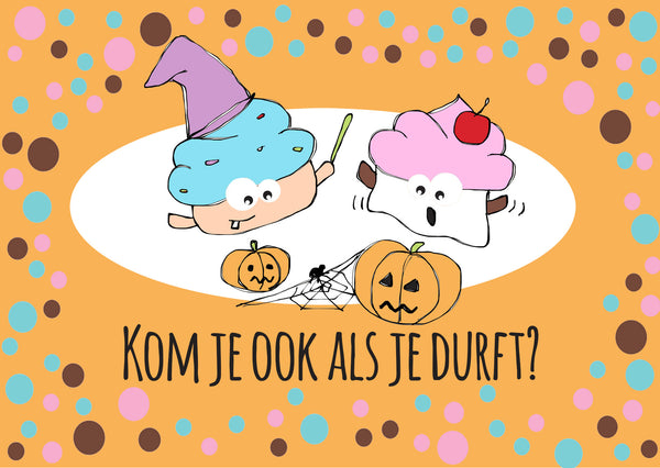 Griezel/Halloween Uitnodiging - 8 stuks
