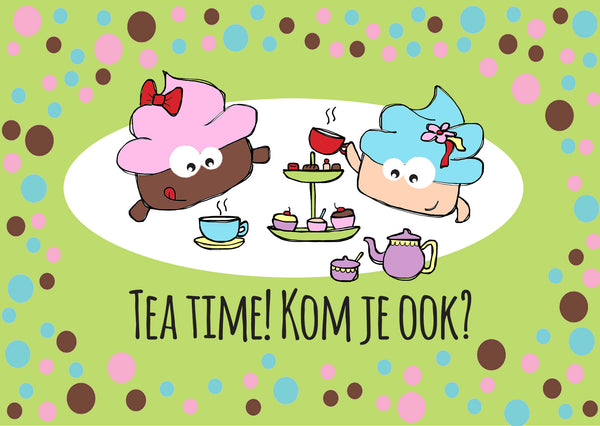 High-Tea Uitnodiging - 8 stuks