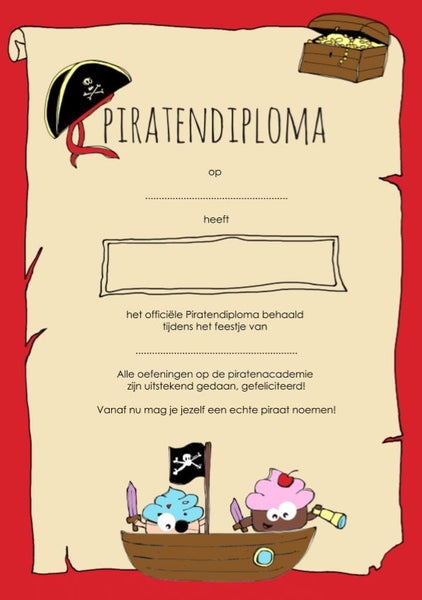 Piraten Pakket Deluxe - incl. Draaiboek - 25-delig